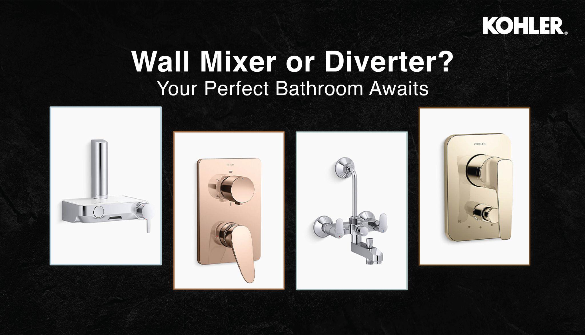 Wall Mixer or Diverter? Your Perfect Bathroom Awaits